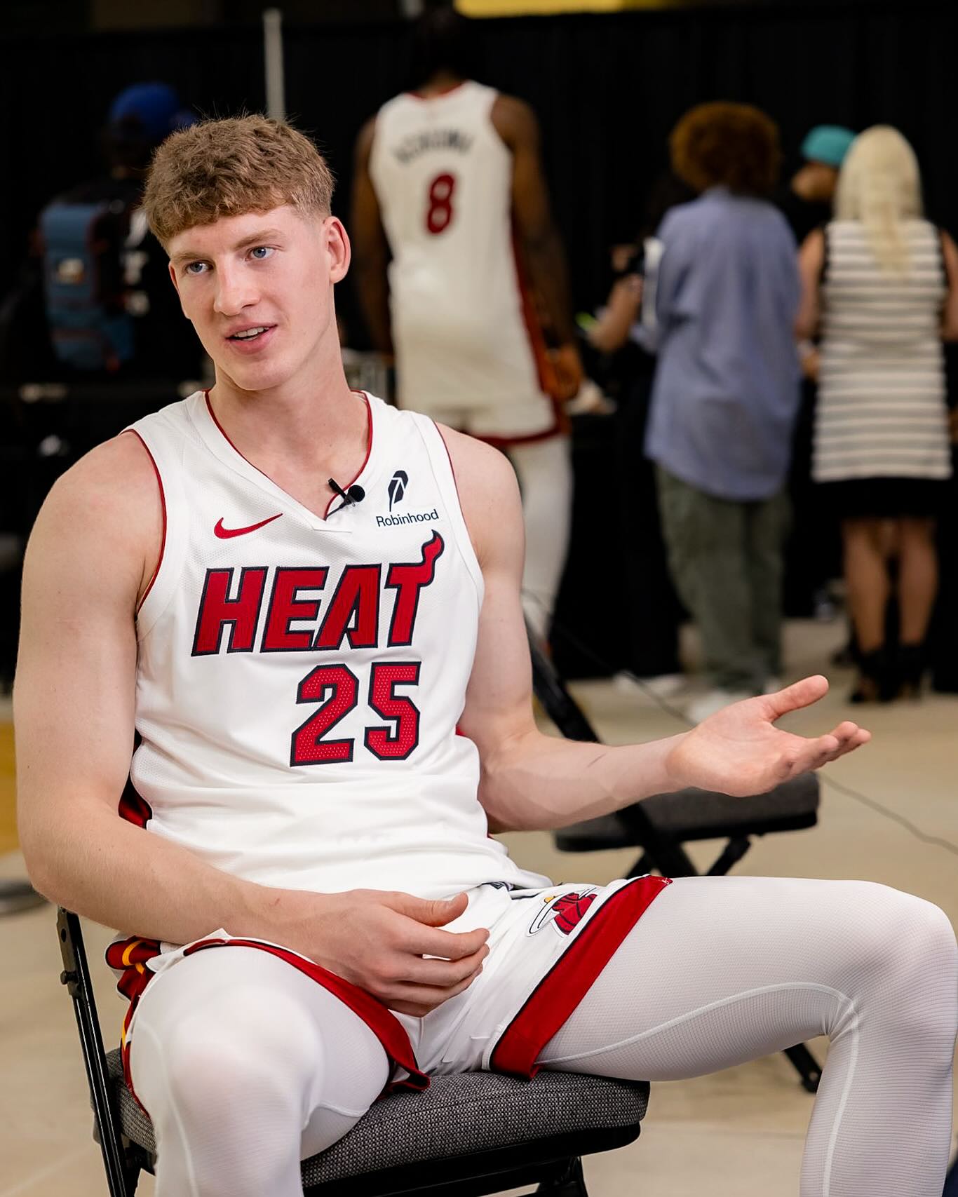 Miami Heat guard Kasparas Jakucionis.