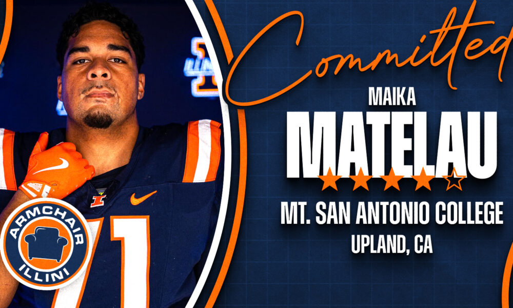 Maika Matelau announced his commitment to Illinois Football