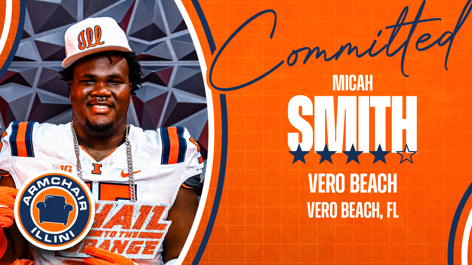 Illinois football commit Micah Smith.