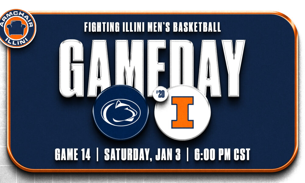 Illinois basketball vs Penn State on January 3rd.
