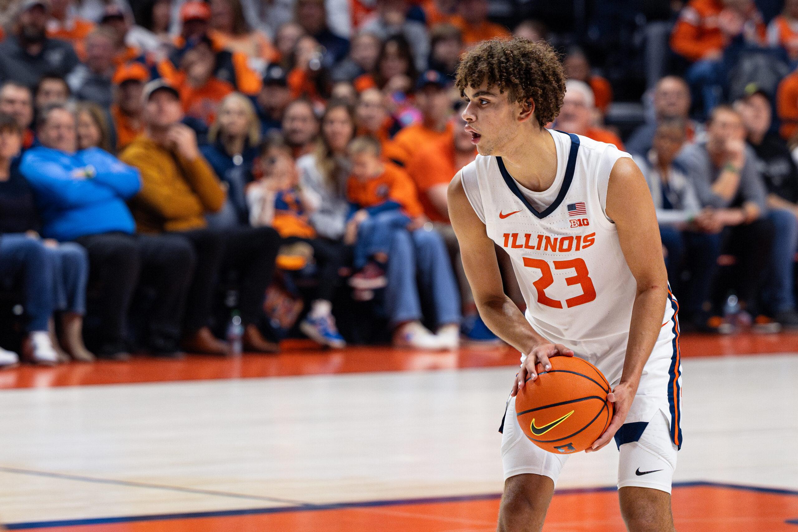 Illini guard Keaton Wagler