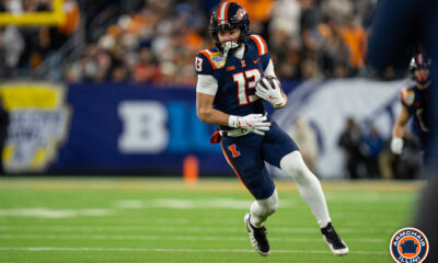 Illinois football wide receiver Hudson Clement.
