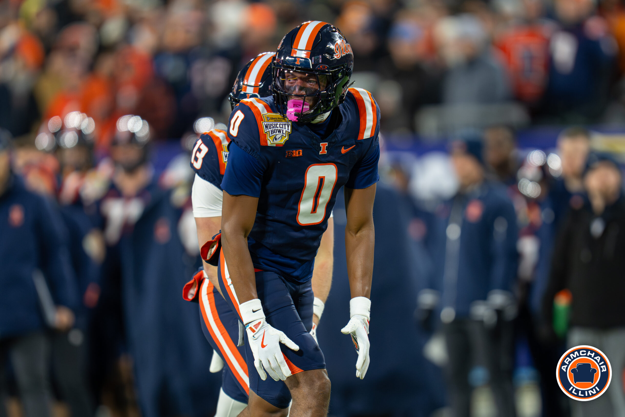 Illinois football receiver Justin Bowick.