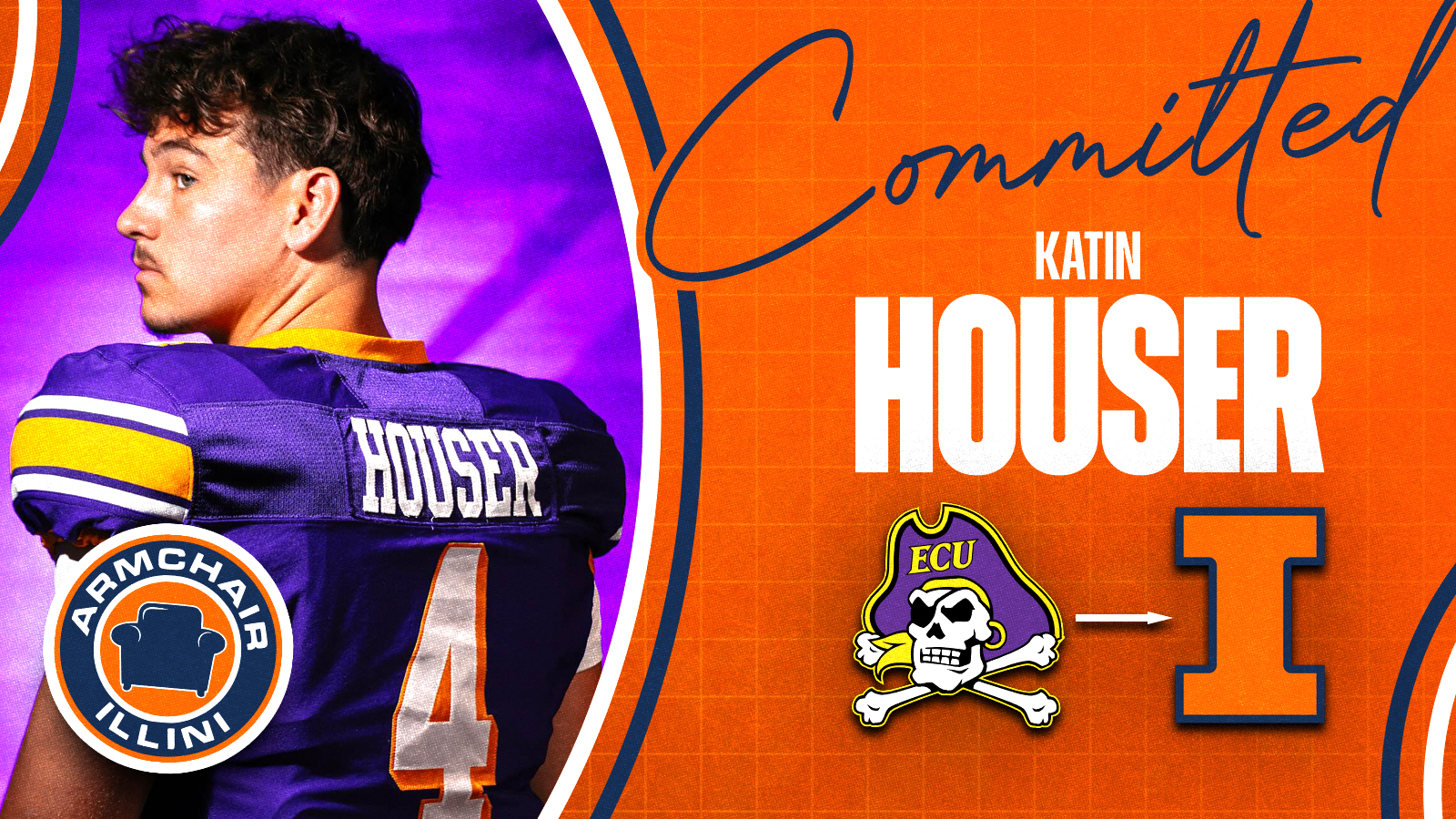 Newest Illini QB Katin Houser.