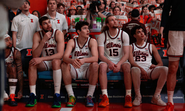 The Illinois basketball team.