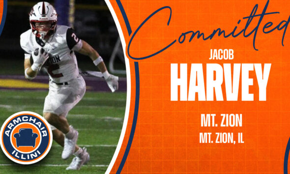 Illinois football news: jacob Harvey has committed to the Illini.