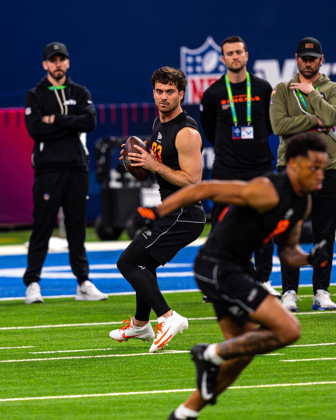 Illinois Football. Luke Altmyer. 2026 NFL Combine. Photo Credit: Illinois Football on Instagram. (@IlliniFootball).