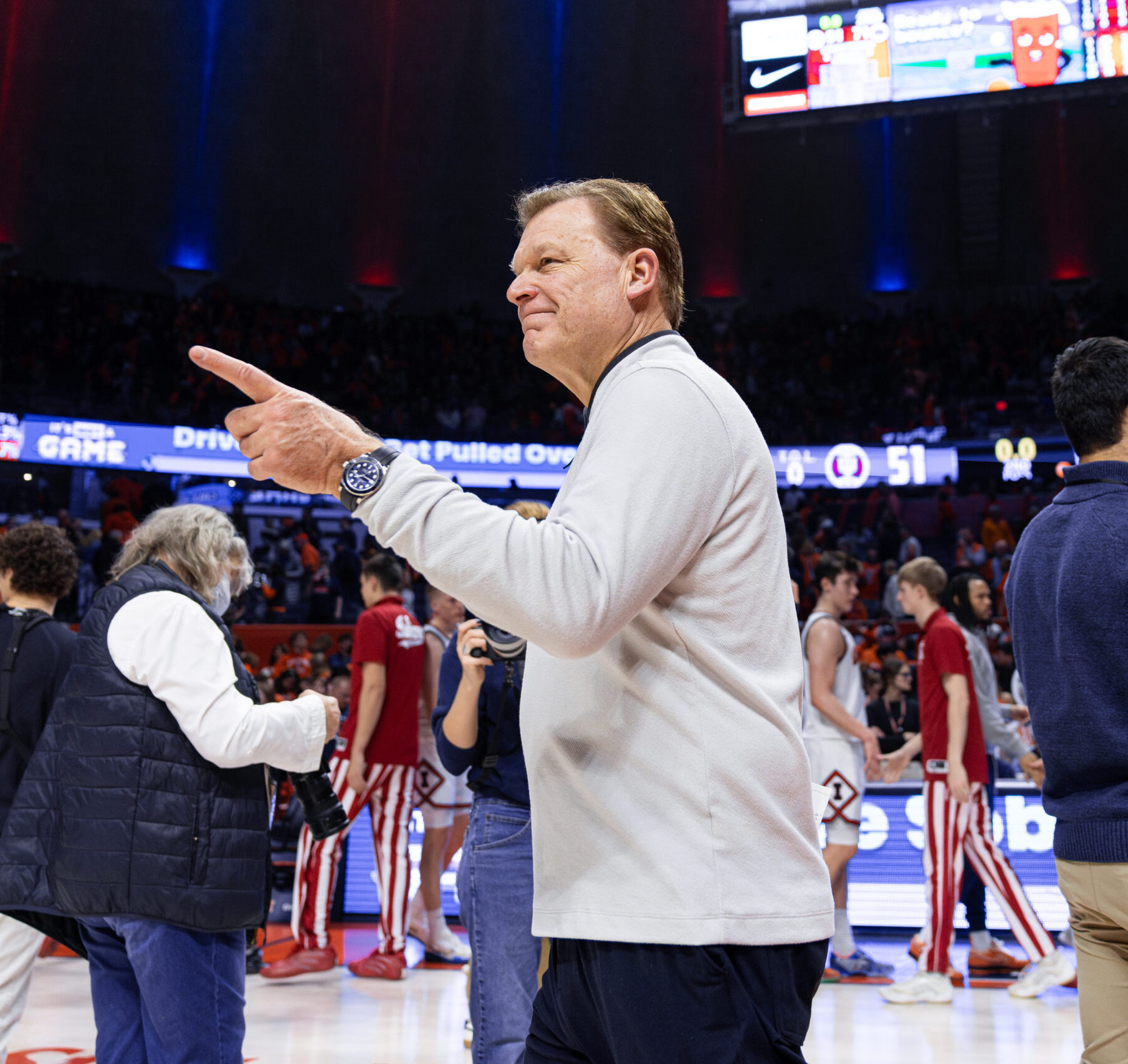 Brad Underwood. Illinois Basketball. Photo Credit: David Pollak - Armchair Illini.