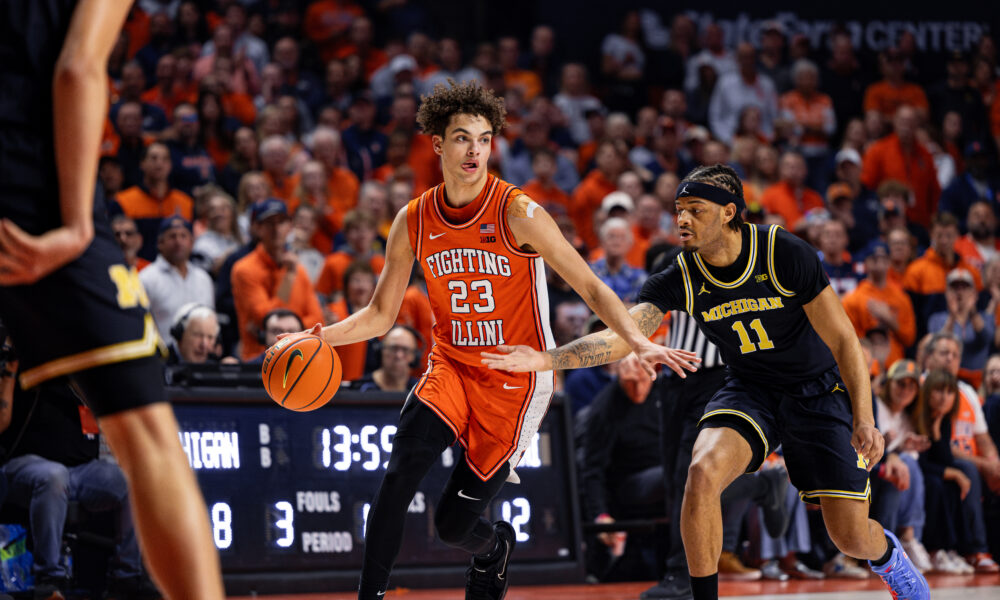 The Illini freshman star, Keaton Wagler.