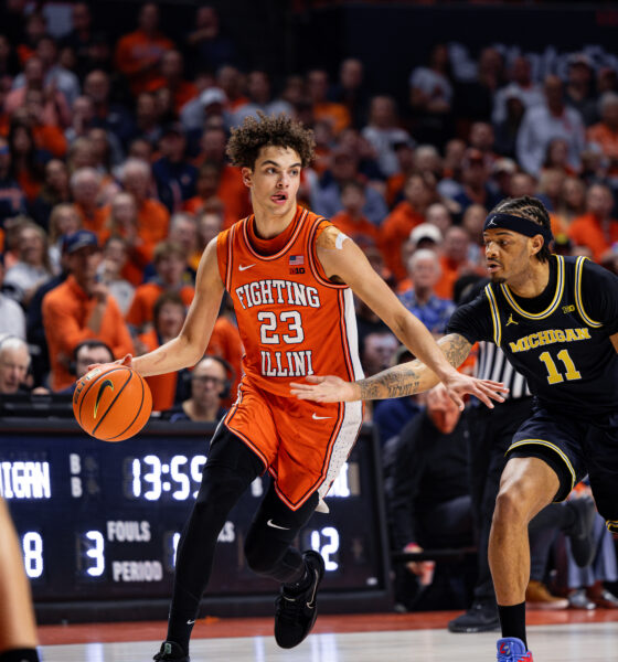 The Illini freshman star, Keaton Wagler.