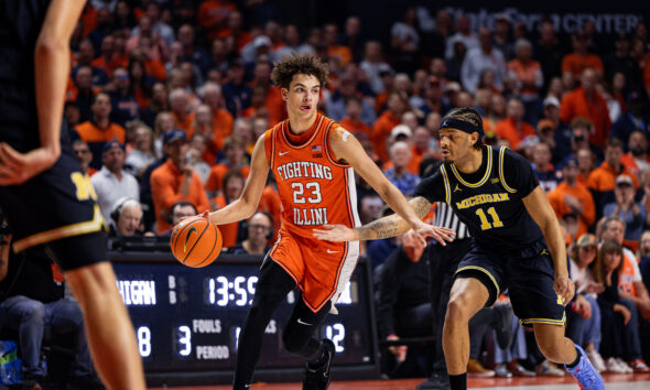 The Illini freshman star, Keaton Wagler.