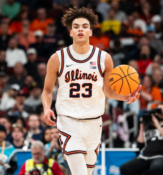 Illinois basketball star Keaton Wagler.