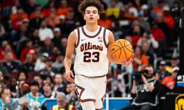 Illinois basketball star Keaton Wagler.