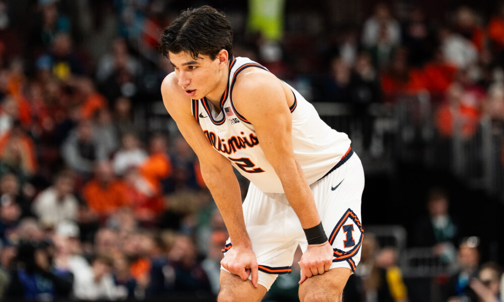 Illinois basketball forward Andrej Stojakovic