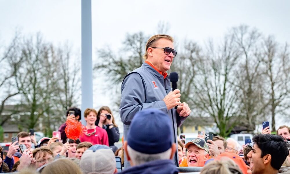 Brad Underwood. Photo Credit: University of Illinois on Instagram (@Illinois1867). Illinois Basketball on Instagram (@illinimbb).