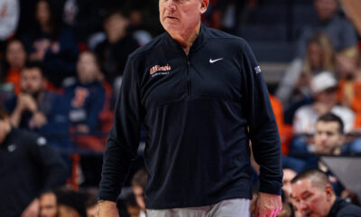 Illinois Basketball. Brad Underwood. Photo Credit: David Pollak. Armchair Illini.