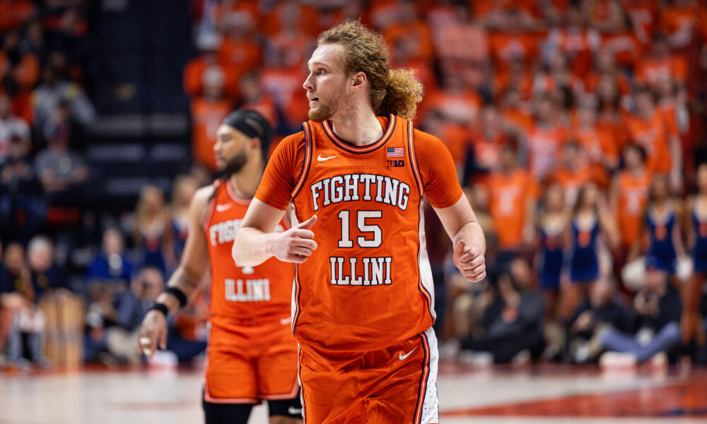 Illinois basketball guard Jake Davis.