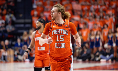 Illinois basketball guard Jake Davis.
