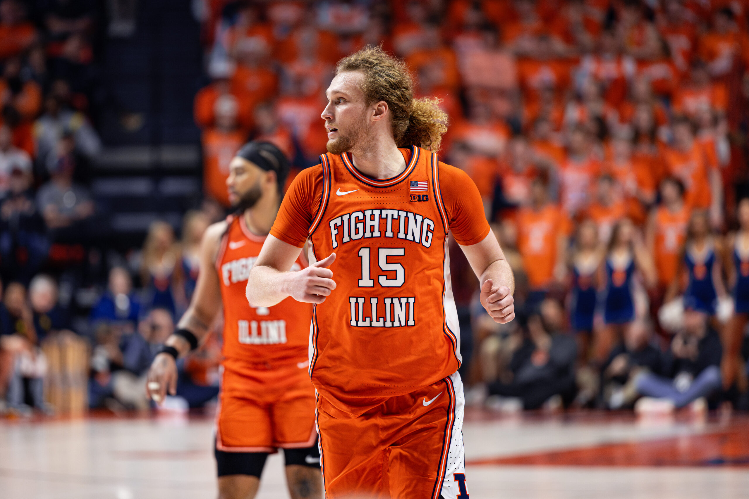 Illinois basketball guard Jake Davis.