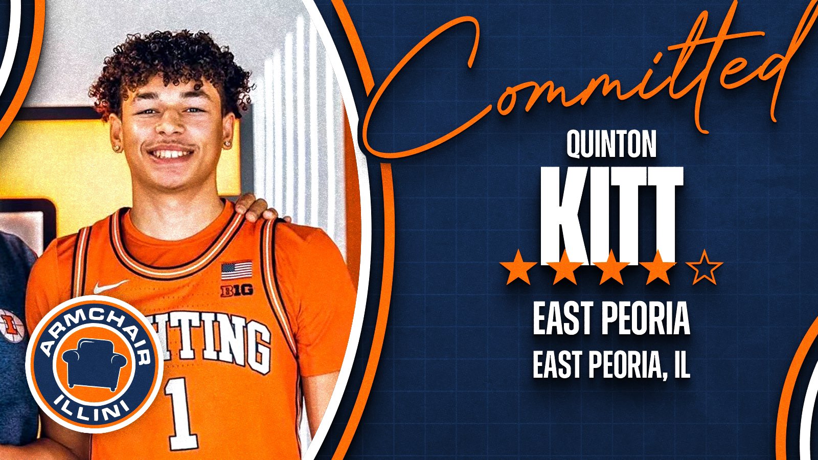 Quinton Kitt, Illinois basketball commit in the class of 2027.