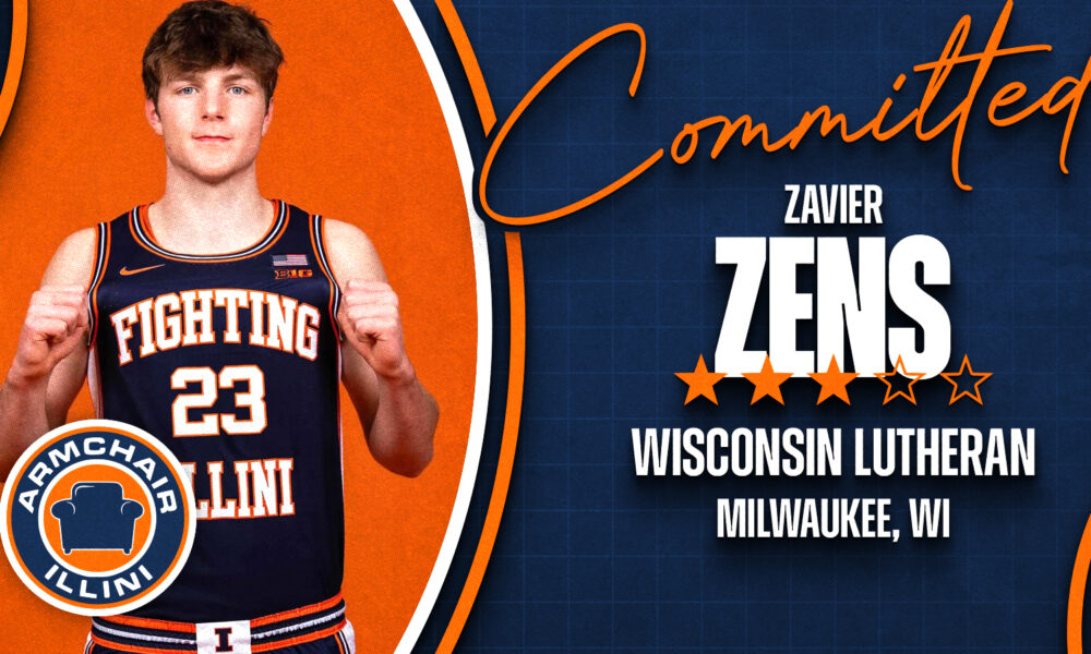 New Illinois basketball commit Zavier Zens.