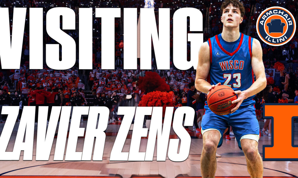 Illinois Basketball official visitor Zavier Zens.