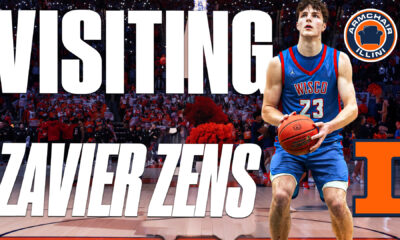 Illinois Basketball official visitor Zavier Zens.