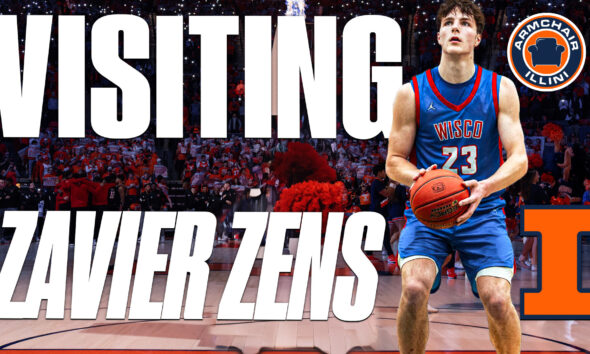 Illinois Basketball official visitor Zavier Zens.