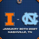 Illinois basketball will play the North Carolina Tar Heels.