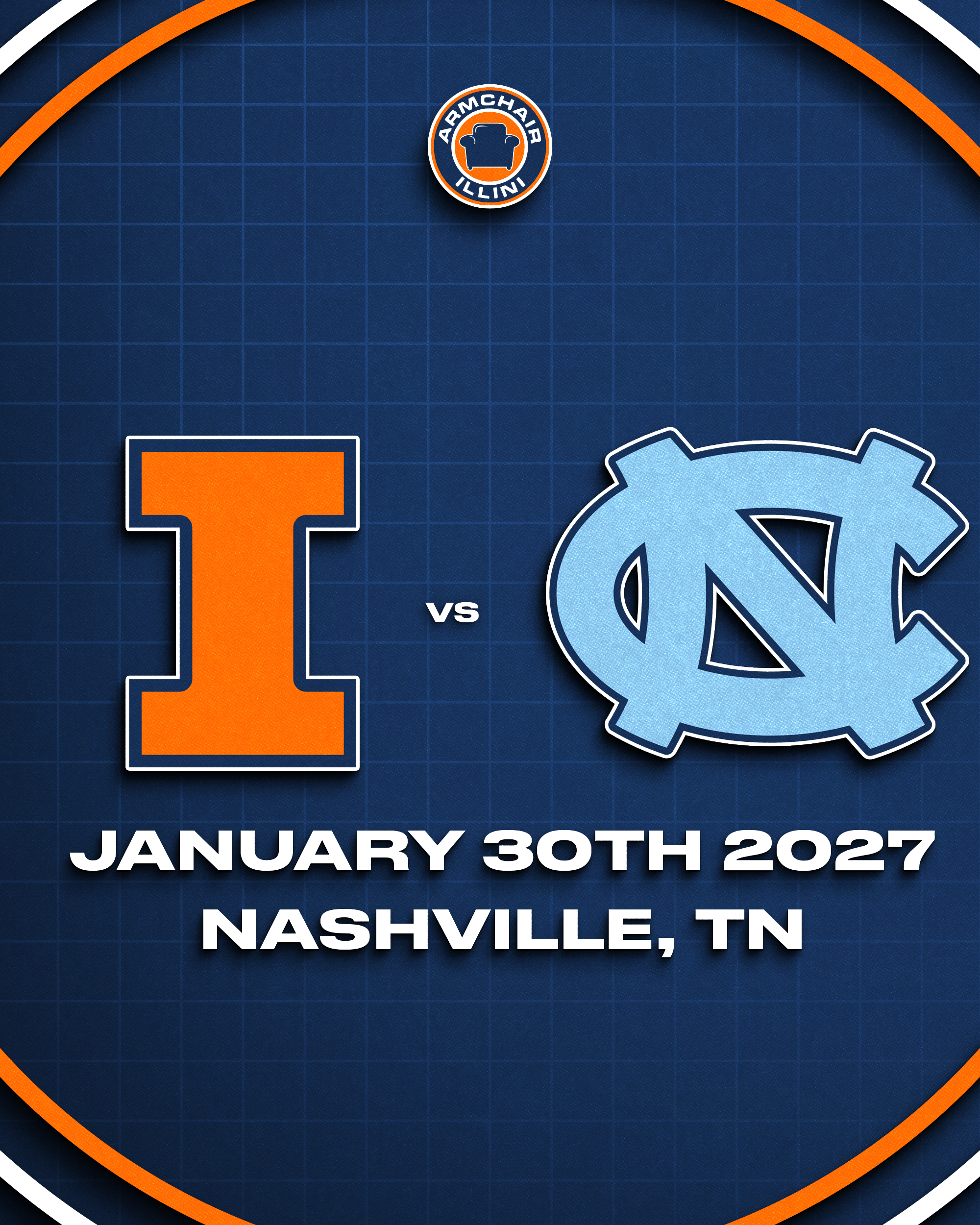 Illinois basketball will play the North Carolina Tar Heels.