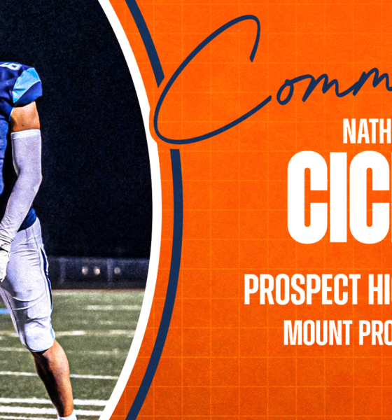 Illinois football receiver Nathan Cichy.