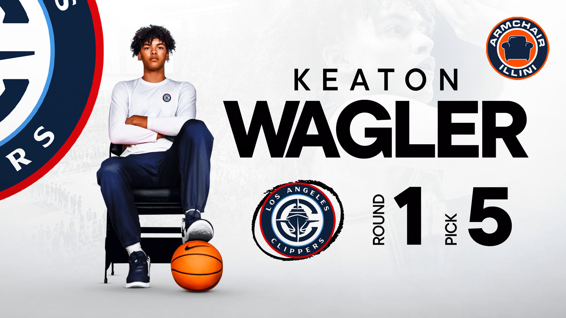 Keaton Wagler has been drafted by the Los Angeles Clippers!