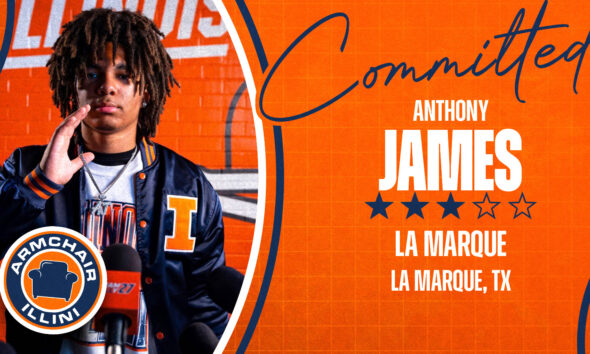 Illinois football commit Anthony James.
