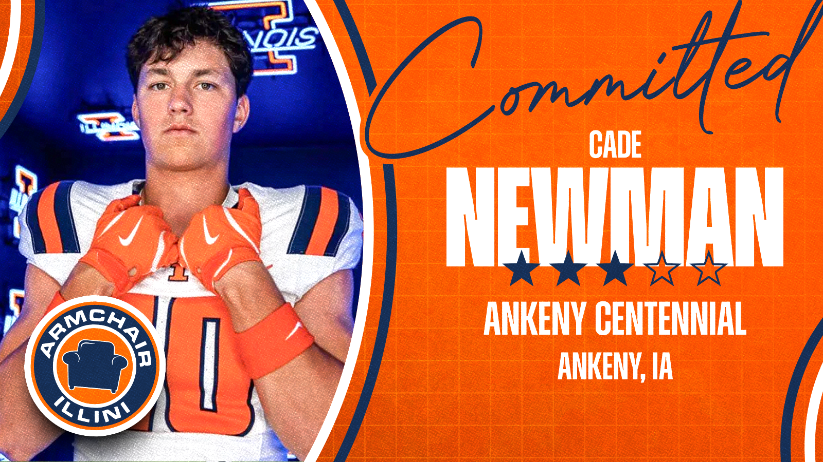 Illinois football commit Cade Newman!