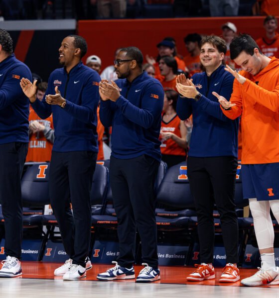 Illinois basketball recruiting occurs throughout the entire staff. Orlando Antigua, Cam Crocker and Zach Hamer work exceptionally hard.