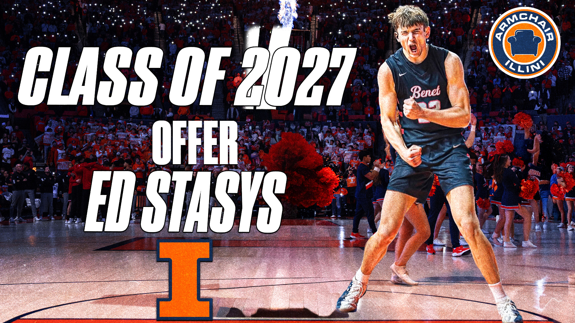 Illinois basketball has offered three-star forward Ed Stasys