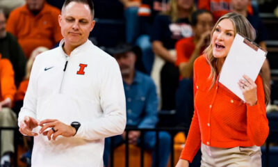Illinois volleyball coach Chris Tamas.
