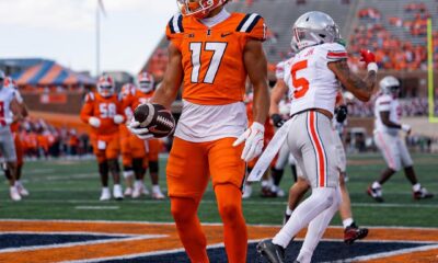 Illinois Football. Collin Dixon. No. 17. Photo Credit: Illinois Football on Instagram. (@Illinifootball).