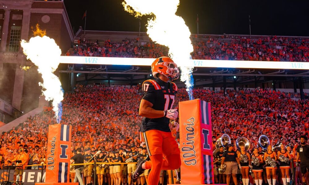 Illinois Football. Collin Dixon. No. 17. Week one vs UAB. Photo Credit: Illinois Football. Instagram. (@Illinifootball).