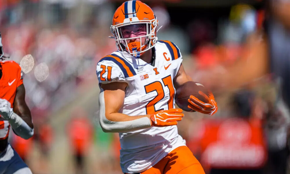 Illinois football running back Aidan Laughery.