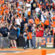 Illinois Football star Collin Dixon celebrates a late fourth quarter touchdown.