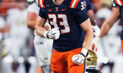 Illinois Football. Grant Beerman. No. 33. Photo Credit: Grant Beerman, Instagram. (@grant.beerman). Armchair Illini.