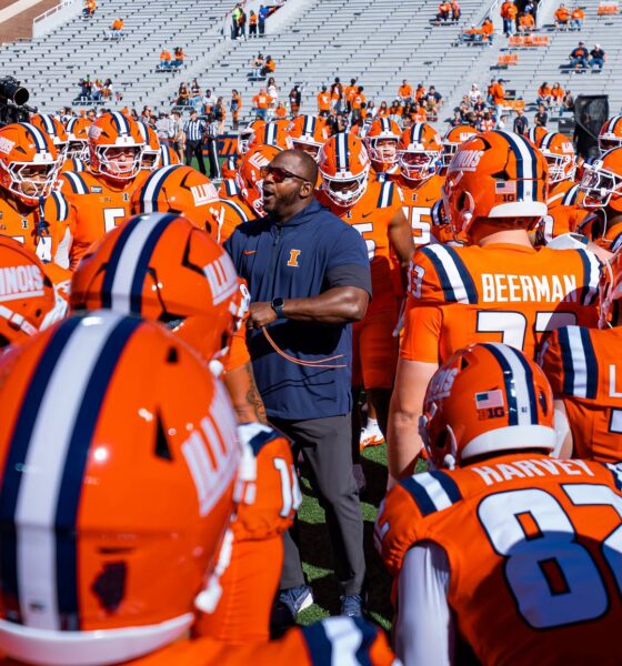 Illinois Football. Photo Credit: Illinois Football on Instagram. (@Illinifootball). Homecoming Game between the Purdue Boilermakers and the Illinois Fighting Illini at Gies Memorial Stadium in Champaign, IL on October 03, 2026. Photo By Quinten Truitt.