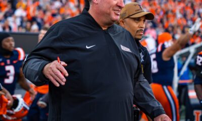 Illinois Football Head Coach Bret Bielema. Photo Credit: Illinois Football on Instagram. (@Illinifootball).