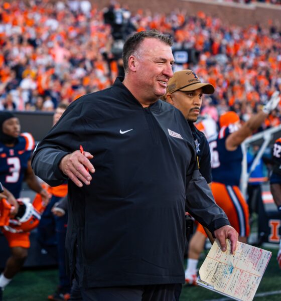Illinois Football Head Coach Bret Bielema. Photo Credit: Illinois Football on Instagram. (@Illinifootball).