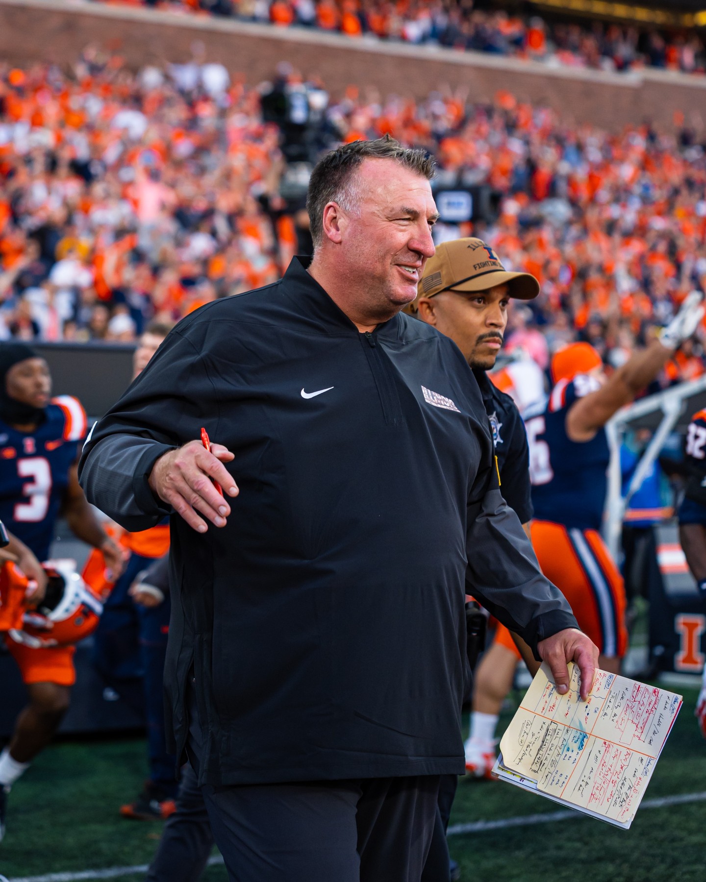 Illinois Football Head Coach Bret Bielema. Photo Credit: Illinois Football on Instagram. (@Illinifootball).